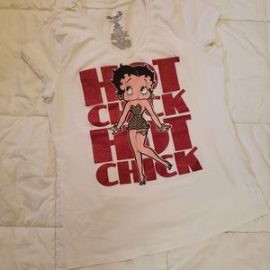 Betty Boop v neck tee